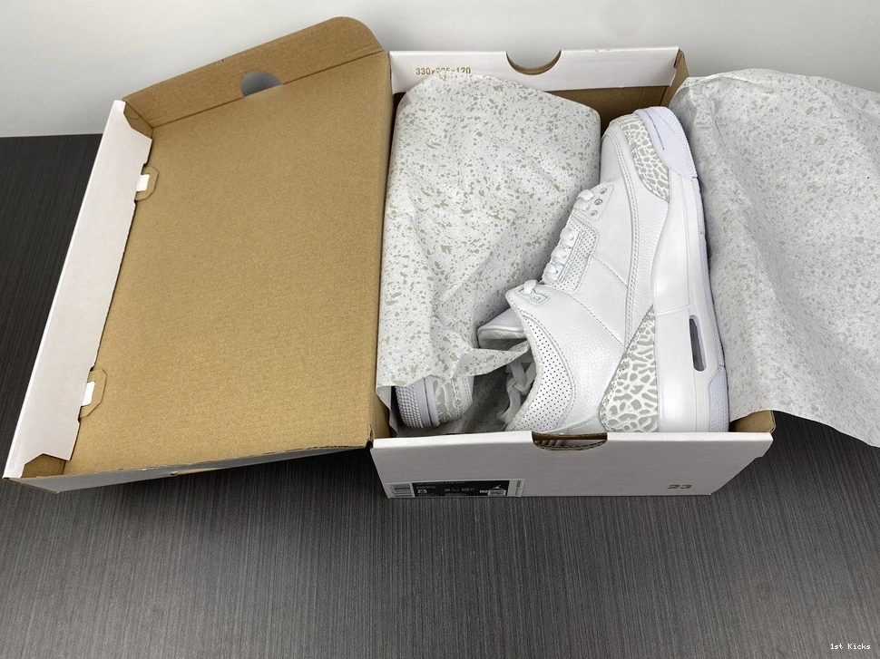 Air Jordan 'Triple  429487-111 3 Retro White' PS 0110